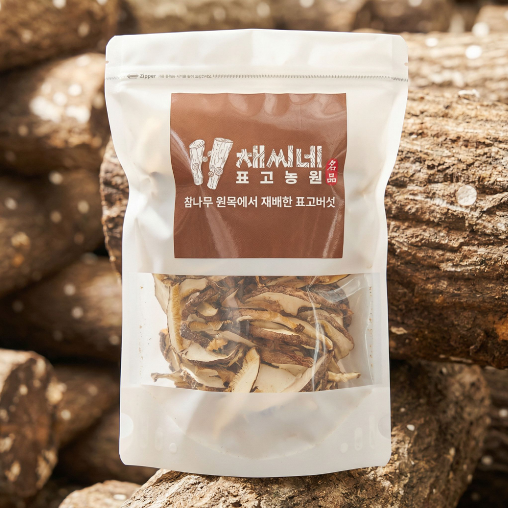 [채씨네] 참나무 원목 건표고버섯 슬라이스 100g